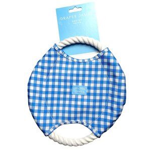 Draper James Blue Gingham Dog Toy With Rope Handles